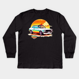 Toyota Corolla SR-5 Very Little Muscle Car Kids Long Sleeve T-Shirt